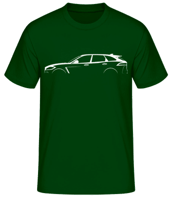 'Jaguar F-Pace SVR' Silhouette - Camiseta básica para hombre - Verde botella - delante