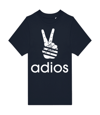 Adios - Kinder T-Shirt B&C - Marine - Vorne