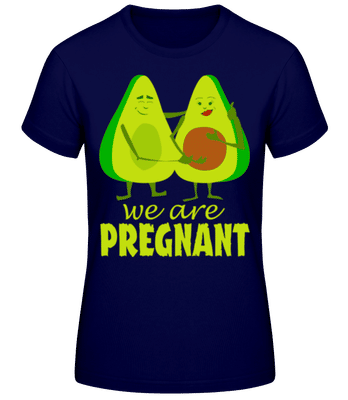 Avocado Pregnant - T-shirt standard Femme - Bleu marine - Devant