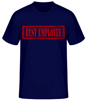 Best Employee Sign - Men's Basic T-Shirt - Navy - Front