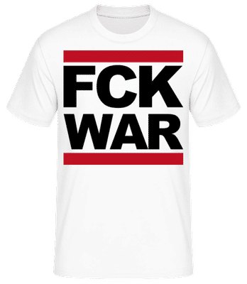 FCK WAR Black - T-shirt standard Homme - Blanc - Devant