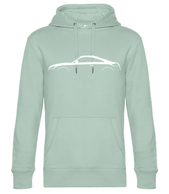 'Audi TT 2006' Silhouette - Unisex premium mikina s kapucí - Mátově zelená - Napřed