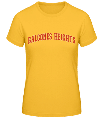 Balcones Heights - Women's Basic T-Shirt - Golden yellow - Front