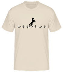 Horse Heartbeat · Men's Basic T-Shirt
