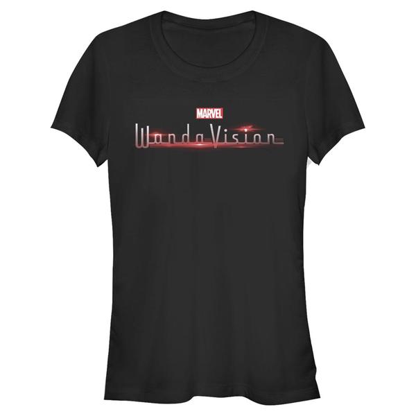 Aperçu: Marvel - WandaVision - Logo Wanda Vision - Femme T-shirt - Noir - Devant