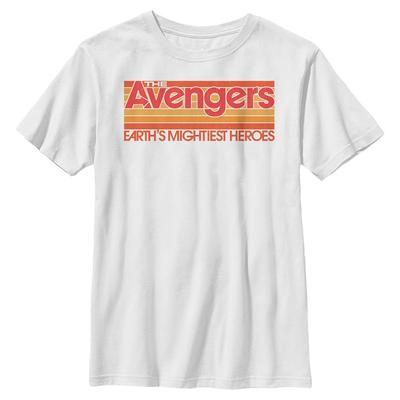 Marvel - Avengers - Logo Retro Avengers - Kids T-Shirt - White - Front