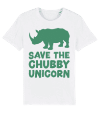 Save The Chubby Unicorn - T-shirt bio Homme Stanley Stella 2.0 - Blanc - Devant
