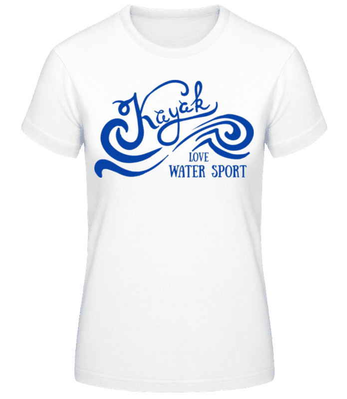 Vorschau: Kayak Logo Blue - Frauen T-Shirt B&C - Weiß - Vorne