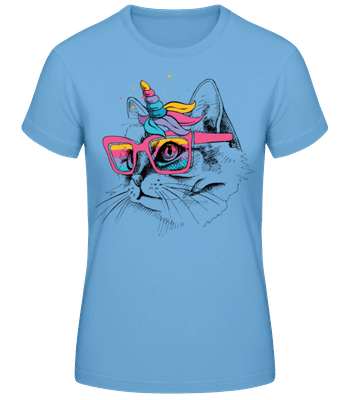 Fete De La Licorne - T-shirt standard Femme - Bleu clair - Devant
