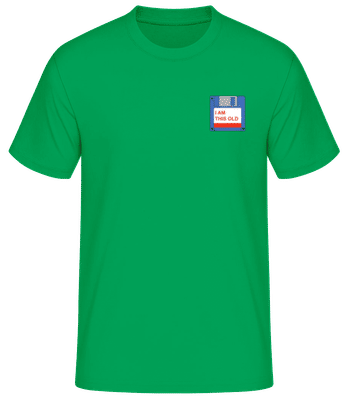 I'm This Old Floppy Disc - T-shirt homme B&C - Vert irlandais - Devant