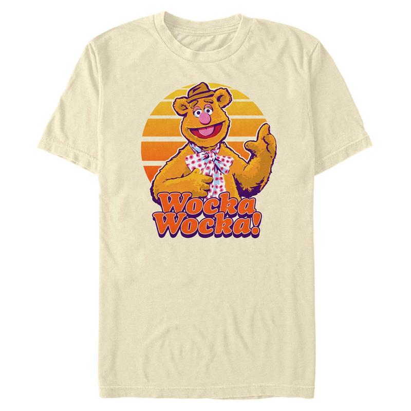 Preview: Disney Classics - Muppets - Fozzie Bear Fozzie - Men's T-Shirt - Cream - Front