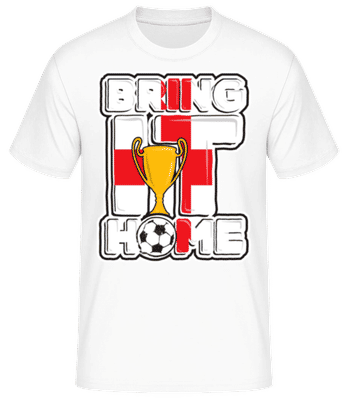 Fußball England Bring It Home - Männer Basic T-Shirt - Weiß - Vorne