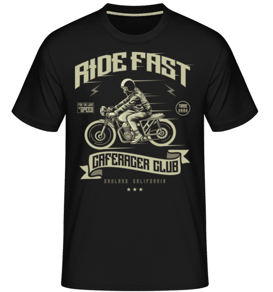 Aperçu: Ride Fast -  T-Shirt Shirtinator homme - Noir - Devant