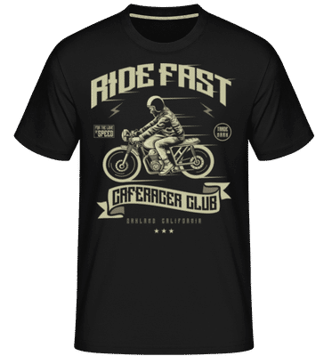 Ride Fast -  Shirtinator Men's T-Shirt - Black - Front