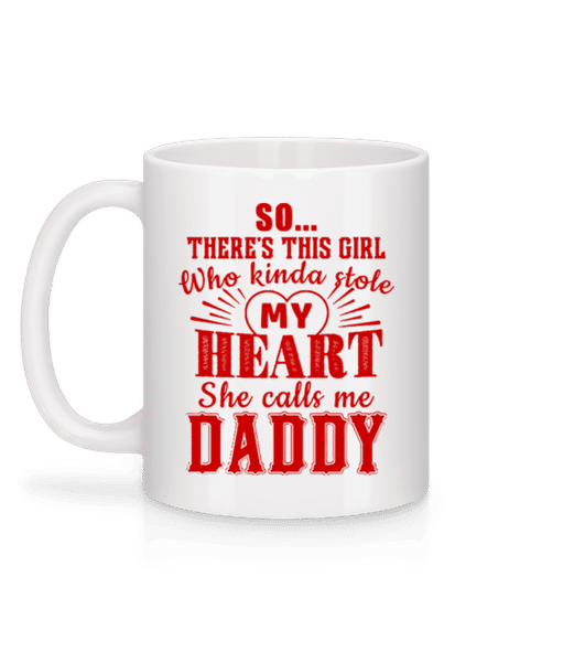 Aperçu: She Calls Me Daddy - Mug en céramique blanc - Blanc - Derrière
