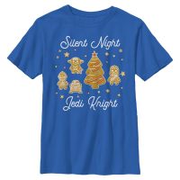 Star Wars - Rebel Jedi Knight Gingerbread - Navidad - Niños Camiseta - Azul real - delante