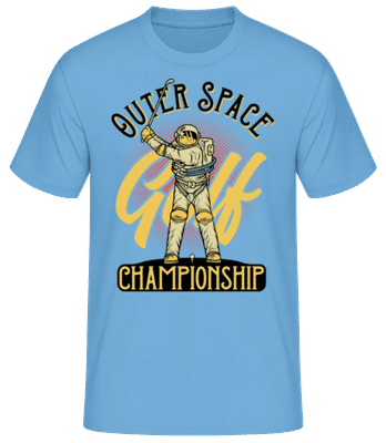 Space Golf Championship - Men's Basic T-Shirt - Light blue - Front