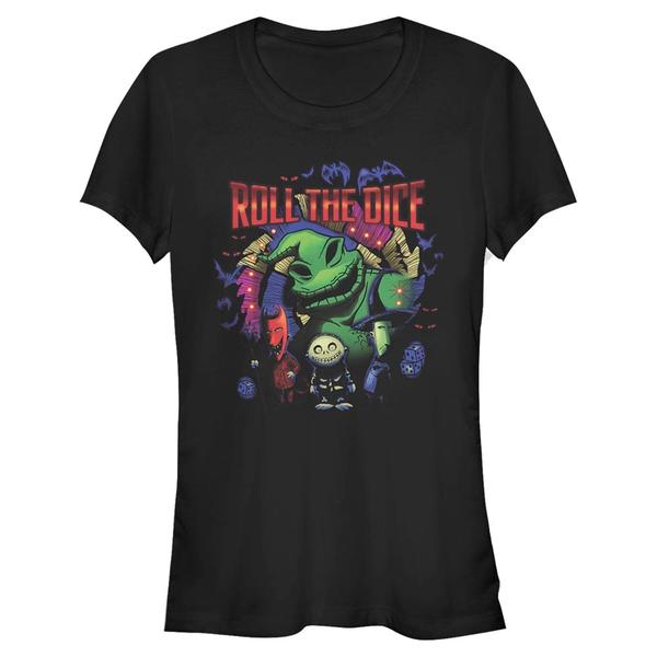 Aperçu: Disney Classics - L'étrange Noël de monsieur Jack - Oogie Boogie Oogie Dice - Halloween - Femme T-shirt - Noir - Devant