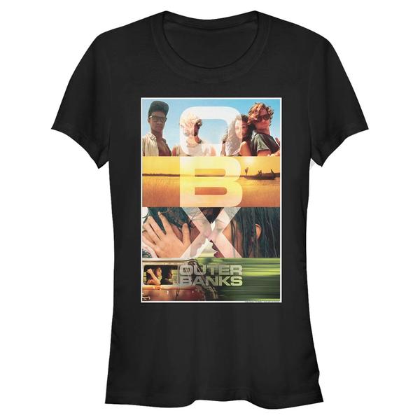 Preview: Netflix - Outer Banks - Skupina OBX Poster - Women's T-Shirt - Black - Front