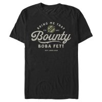 Star Wars - Book of Boba Fett - Logo That Bounty - Pánské Tričko - Černá - Napřed