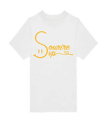 Sourire Svp - T-shirt homme B&C - Blanc - Devant