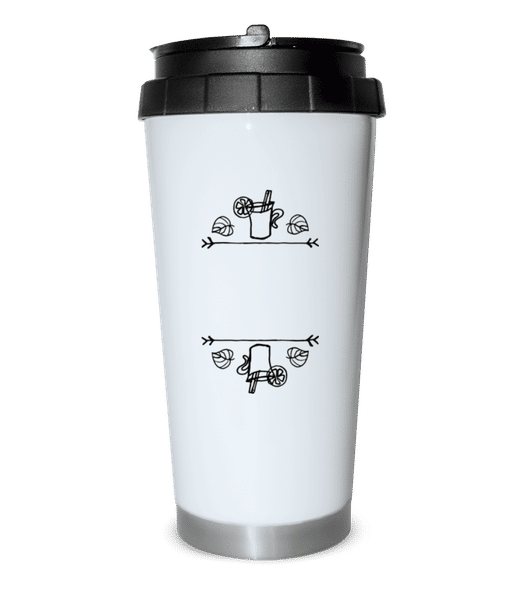 Preview: Mulled Tine Template - Travel mug - White - Front