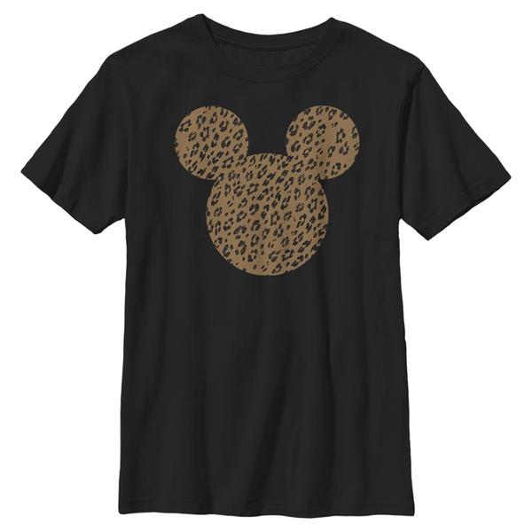 Aperçu: Disney - Mickey Mouse - Mickey Mouse Cheetah Mouse - Enfant T-shirt - Noir - Devant