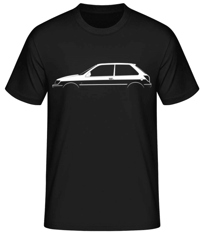 Preview: 'Ford Fiesta XR2i Mk III' Silhouette - Men's Basic T-Shirt - Black - Front