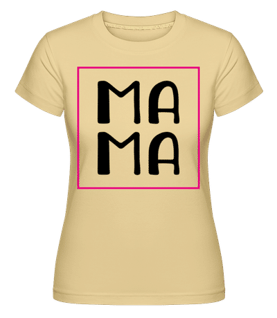 Ma Ma -  Shirtinator Women's T-Shirt - Yellow - Front