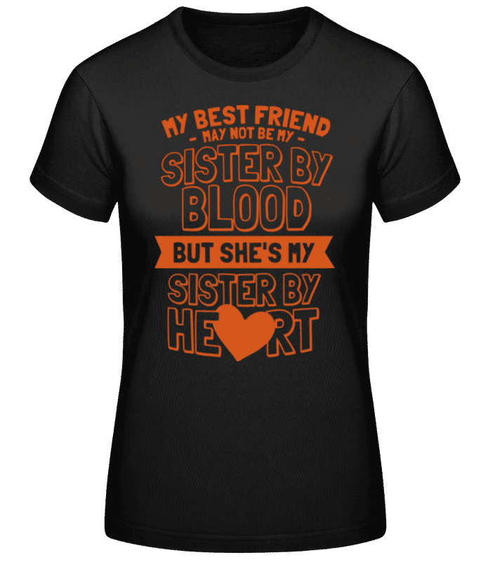 Preview: My Sister By Heart - Women's Basic T-Shirt - Black - Front