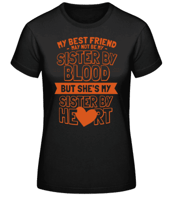 My Sister By Heart - Camiseta básica de mujer - Negro - delante