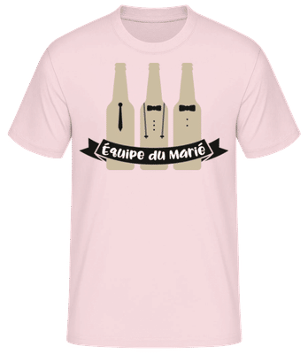 Équipe Du Marié - T-shirt standard Homme - Rose - Devant