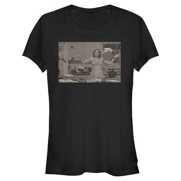 Aperçu: Marvel - WandaVision - La Sorcière rouge Chiefs Kitchen - Femme T-shirt - Noir - Devant