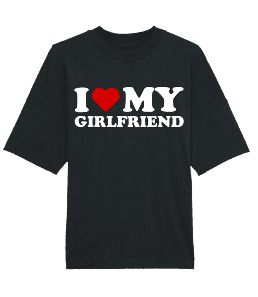 Aperçu: I Love My Girlfriend - T-shirt Bio unisexe Stanley Stella extra large - Noir - Devant