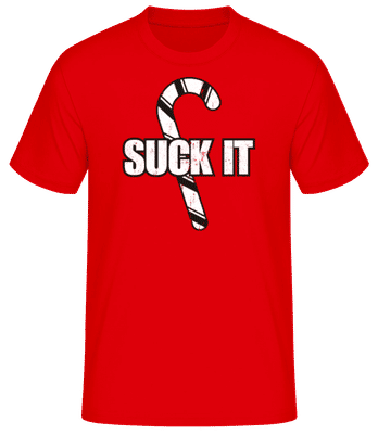 Suck It - Männer Basic T-Shirt - Rot - Vorne