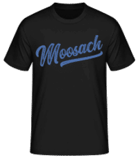 Moosach Swoosh - Männer Basic T-Shirt - Schwarz - Vorne