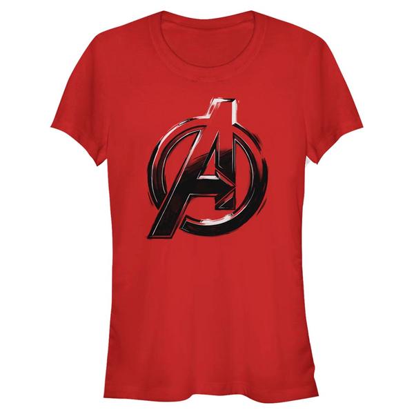 Aperçu: Marvel - Avengers - Avengers Logo Sketch - Femme T-shirt - Rouge - Devant