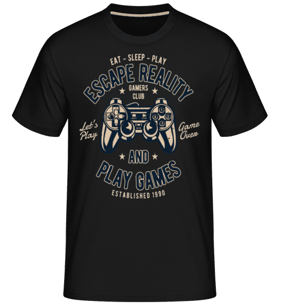 Aperçu: Escape Reality -  T-Shirt Shirtinator homme - Noir - Devant