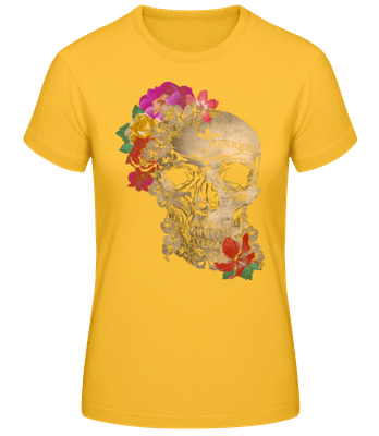 Skull Mexico - Women's Basic T-Shirt - Golden yellow - Front