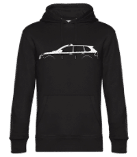 'Porsche Cayenne S 957' Silhouette - Unisex Premium Hoodie - Black - Front