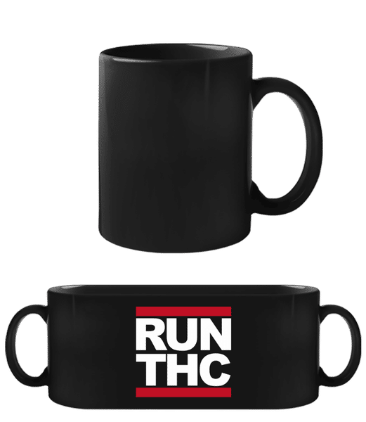 Vorschau: RUN THC - Schwarze Tasse - Schwarz - Vorne