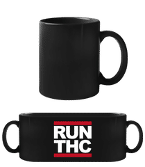 RUN THC · Schwarze Tasse