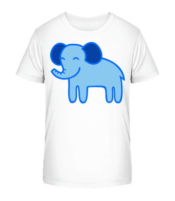 Enfant Comic - Élephant - T-shirt bio Enfant Stanley Stella 2.0 - Blanc - Devant