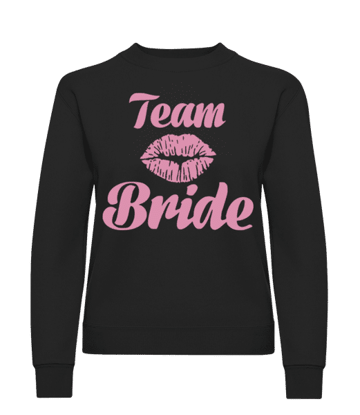 Aperçu: Team Bride Kiss - Sweatshirt Femme - Noir - Devant