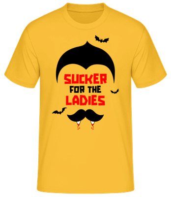 Sucker For The Ladies - T-shirt standard Homme - Jaune doré - Devant