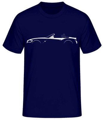 'BMW Z4 (E85)' Silhouette - Pánske basic tričko - Namornícka modrá - Predné