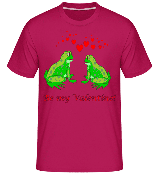 Preview: Frogs Be My Valentine -  Shirtinator Men's T-Shirt - Magenta - Front