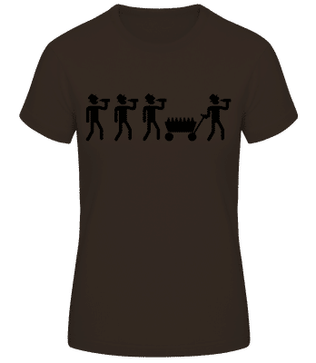 Father's Day Party - Women's B&C T-Shirt - Brown - Front