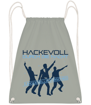 Hackevoll Durch Die Nacht - Turnbeutel - Anthrazit - Vorn