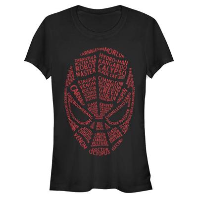 Marvel - Avengers - Spider-Man Spidey Words - Femme T-shirt - Noir - Devant